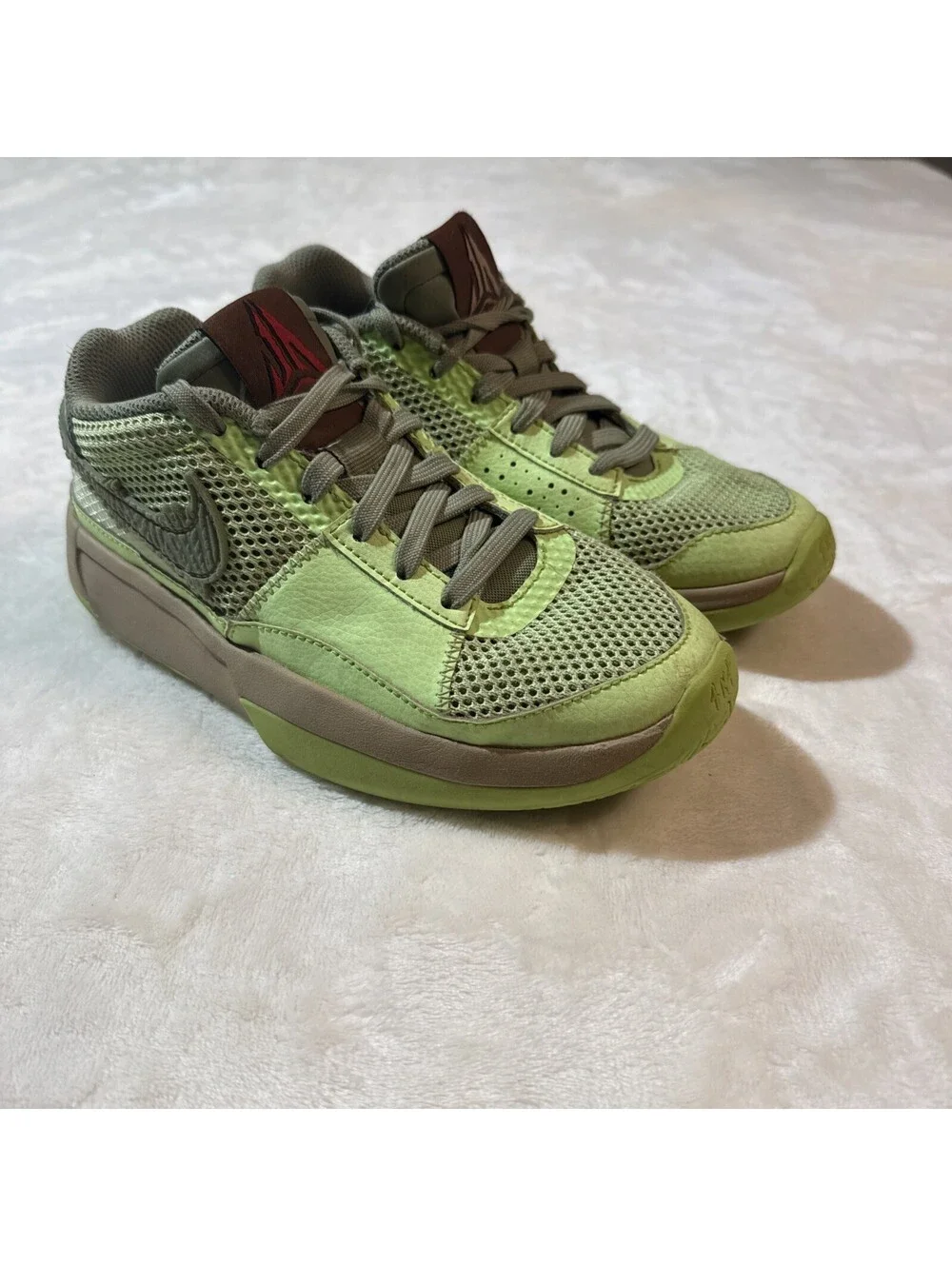 Nike Ja 1 NRG Halloween Zombie Green Low Top 3.5Y Basketball Shoes FV6097-300